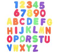 OFFSCH Colorful Eva Alphabet and Number Bath for Educational Letters and Numbers Bath for Early Learning Cognitive Development Safe Non Toxic