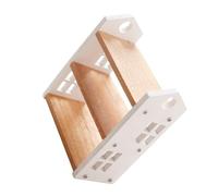 OFFSCH Compact Miniature Dollhouse Bookshelf Wooden Display Shelf for Mini Food Models and Tiny Books Space-saving Storage for Home Decor and Doll Accessories