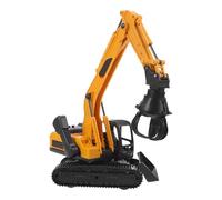 OFFSCH Construction Vehicle Toys Timber Grab Excavator Heavy Duty Grab Building Materials Vehicle Engineering Collection Toys for Boys, Birthday, New Year Favor