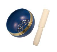 OFFSCH Copper-finished Instrument Singing Bowl Meditation Rod for Buddhist Ritual Hand Making Singing Bowl for Yoga and Healing Practice