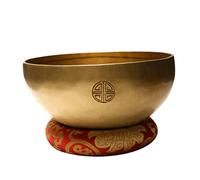 OFFSCH Copper Tibetan Singing Bowl, Manual Tapping Meditation Bowl with Wood Mallet and Cotton Pad, Portable Sound Therapy for Yoga, Relaxation and Travel Random Color