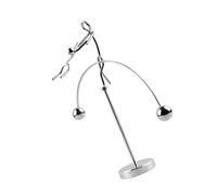 OFFSCH Creative Iron Art Balance Desktop Ornament Couple Design Pendulum Motion Educational Science Craft Home Office Decor Gift for Birthday and Festivals