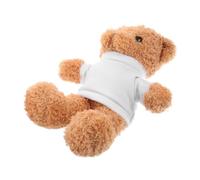 OFFSCH Cuddly DIY Sublimation Plush Bear with Blank T Shirt for Creative Outfits Soft Stuffed Animal for Showers Birthdays Suitable for Adults