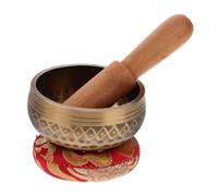 OFFSCH Decorative Sound Bowl Singing Bowls Set with Wooden Mallet and Cloth Pad Copper Material for Table Use Producing Pleasant Resonant Sound to Relax and Calm for Worship Buddhism