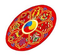 OFFSCH Delicate Embroidered Fabric Pad for Singing Bowl and Buddha Sound Bowl, Lightweight and Compact Design Cushion Mat for Meditation and Prayer Sessions