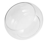 OFFSCH Desktop Fish Tank Hydroponic Container 1.5l Glass round Multi-functional High Transparency Chic Plant Pot for Home Decor