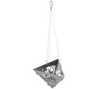 OFFSCH Detachable Triangle Bbq Stove Portable Stainless Steel Campfire Grill for Outdoor Garden Bonfire and Camping Activities