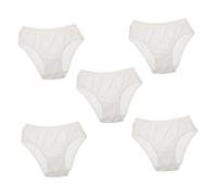 OFFSCH Disposable Cotton Maternity Underwear 5pcs, Professional Female Briefs for Pregnancy and Postpartum, Portable Plus Size Xxxl Pregnancy Panties, Convenient Women’s Briefs White