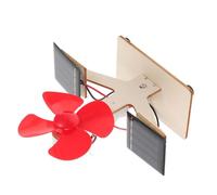 OFFSCH DIY Solar Fan Kit Wooden Assembly Educational for Stem Science Model Enhancing Hands Skills and Imagination with Solar Photovoltaic