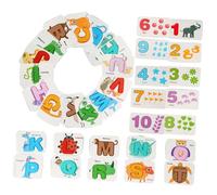OFFSCH Double-sided Alphabet Cards for Early Education for Letter and Recognition Cognitive Skill Development Word Spelling Learning Plaything for Preschoolers