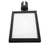 OFFSCH Double Sided Sentry Stanchion Sign Holder Poster Frame Stainless Steel Black Stylish Minimalist Design Suitable for A4 Posters Versatile Application Simple Installation