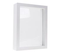 OFFSCH Double Sided Specimen Flower Display Holder 8X6X2In Glass Frame with Medium Density Fiberboard for Family and Decorative Use