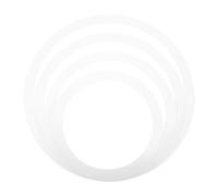 OFFSCH Drum Kit Practice Mute Pads Set 4pcs White Drum Silencing Pads for Snare Tom for Silent Training