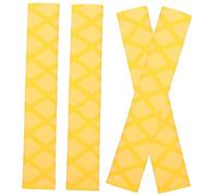 OFFSCH Drumstick Wrap Anti Slip Covers Easy to Operate Protective Grip Repeatable Water Washing Yellow Irradiation Cross-Linked Polyethylene Comfortable Drum Practice Accessory