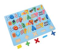OFFSCH Educational Arabic Puzzle for Blocks for Easy Grasp Cognitive Learning and Shape Recognition Preschool Puzzle for Early Childhood Development
