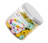 OFFSCH Educational Number String Beads Toy for Kids, 1 Jar Set of Digital Stringing Beads for Math Learning and Cognitive Development