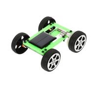 OFFSCH Educational Solar Powered Car Model Kit for DIY Assembly Sturdy Science Experiment Vehicle for School Teaching Prop and Aid Green Solar