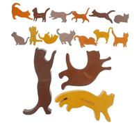 OFFSCH Educational Wooden Cat Balance Blocks for Early Learning Stacking Game for Hand Manipulation and Creativity Development Montessori Animal Balance for Interaction and Skill Building