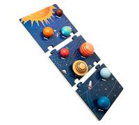 OFFSCH Educational Wooden Solar System Puzzle for Planet Matching Board for Early Development Creative Learning and Logical Thinking Activity