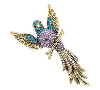 OFFSCH Elegant Eagle Brooch Pin Versatile Accessory for Men and Women, Bird Shaped Zinc Alloy with Rhinestone Crystals Fine Craftsmanship and Unique Design for Weddings and Gatherings