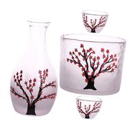 OFFSCH Elegant Japanese Sake Bottle Set Sake Cup Tank Hand Warmer for Mother's Day Father's Day