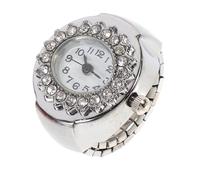 OFFSCH Elegant Metallic Decorative Ring Watch for Women Quartz