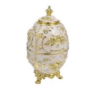OFFSCH Elegant Retro Toothpick Holder Dispenser with Press-top Mechanism Gold White Rose Pattern Embossed Storage Box for Home Weddings and Parties Portable and Stylish Decorative