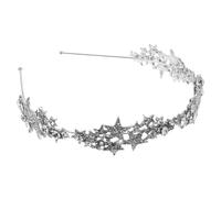 OFFSCH Elegant Rhinestone Crown Headbands with Star Design for Brides and Bridesmaids, Lightweight Comfortable Fit Bridal Hair Crown Suitable for Weddings and Proms