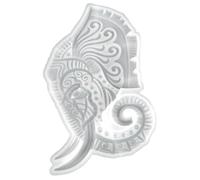 OFFSCH Elephant Silicone Mold Elephant Head Mold Flexible White Delicate for Festival DIY Handcrafts