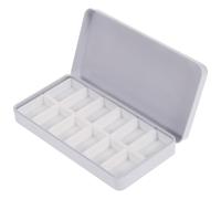OFFSCH Empty Watercolor Tin Paint Box Keeps Acrylic or Watercolors from Drying with Iron and Plastic Material Easy to Carry Storage Palette for Art and Paint for Families and Friends