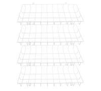OFFSCH Exit Sign Protective Cage Wire Guard Adaptable to Harsh Industrial and Outdoor Environments 4pcs Wall Mounted Iron Frame High Light Transmission for Emergency Lights