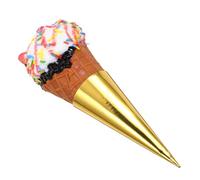 OFFSCH Fake Ice Cone Model Artificial Ice Dessert Prop Lifelike Simulation Toys Play