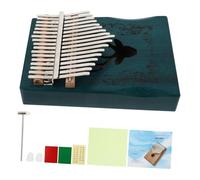 OFFSCH Finger Piano Glove Keys Wooden Kalimba Portable Music Instrument Dog Pattern