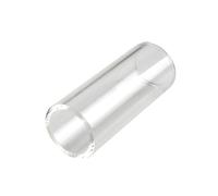 OFFSCH Finger Slide Bar White Glass 60mm for Guitar and Ukulele Excellent Intonation Lightweight Instrument Part Accessories Suitable for Jazz Blues Country Music