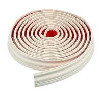 OFFSCH Flexible Wall Molding Trim Peel and Stick Rail, Self-Adhesive Panel Moulding Kit, Soft Scratch-Resistant Material, 5m Cream White, Home Interior Wall Decor