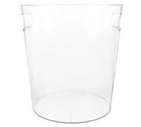 OFFSCH Flower Growing Pot Multifunctional Bucket 12.6x10.2x10.2inch Acrylic with Handle Elegant Contemporary Style for Flower Shop and Office Desk
