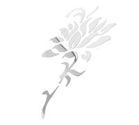 OFFSCH Flower Mirror Wall Sticker Flower Shaped Mirror Wall Sticker Adhesive Mural Wallpaper Circle Mirrors Peel and Stick Mirrors for Wall Decorative Wall Acrylic 3D The Flowers