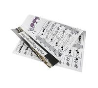OFFSCH Flute Chord Learning Guide Poster Coated Chart for Easy Practice for Beginners and Students Professional Music Chord Reference for All Levels