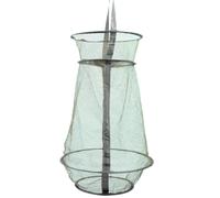 OFFSCH Foldable Fishing Net with Drawstring Opening, Quick-drying Material, 4 Strong Spring Wire Frames, 3 Layers, Portable Collapsible Mesh Trap Net for Catching Lobsters and Minnows