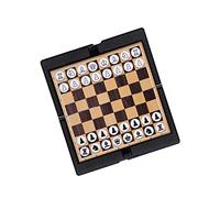 OFFSCH Foldable Portable Chess Board with Magnetic Lightweight Leather Travel Game for Adults Educational International Draughts