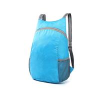 OFFSCH Foldable Travel Bag Large Capacity Lightweight Oxford Cloth Backpack with Adjustable Straps for School Casual Day Trips Blue