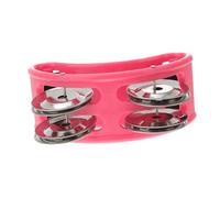 OFFSCH Foot Tambourine Pink Music for Adults Percussion Instrument with Jingle Bells Fun Educational Rhythm Prop for Parties Dance Concerts and Interaction