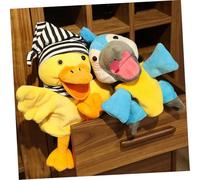 OFFSCH Funny Yellow Duck Cartoon Hand Puppet Doll for Bedtime Storytelling Soft Comfortable Cloth for Interactive Play and Imagination Development