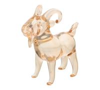 OFFSCH Goat Figurine Realistic Ram Stance 2027 Chinese Zodiac Crystal Statue with Delicate Embossed Detailing Versatile Placement for Tabletop and Desk Feng Shui Home and Office Decor