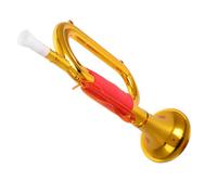 OFFSCH Gold Kids Trumpet Toy - Plastic Bugle Horn Musical Instrument For Stage Performance - Kids Noisemaker Toy For Carnival Party