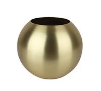 OFFSCH Gold Stainless Steel Flower Pot Spherical Decorative Vase for Home Decor Planter for Living Office Easy to Clean and Move