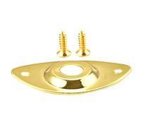 OFFSCH Golden Metal Jack Plates Replacement Pickup Jack Socket Plates for Electric Guitar and Repair Worn out Parts to Improve Output Efficiency and Bass Electric Guitar