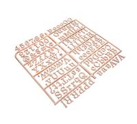 OFFSCH Golden Plastic Letters for Felt Message Board Changeable Alphabet Symbols for DIY Sign Magnetic Felt Board Accessories for Events Home Business Holiday Decor