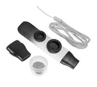 OFFSCH Gradient Color Double Hole Kazoo Adjustable High and Low Tones, Portable Musical Instrument for Adults and Boys and Girls, Gray-white Gradient Mouth Kazoo for Performance and Travel