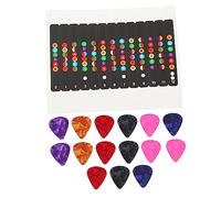 OFFSCH Guitar Grip Kit 3 Sets of Scale Stickers for Fretboard Guitar Note Stickers Picks for Beginner Pvc Paper Material Easy Removal Reapplication Random Color